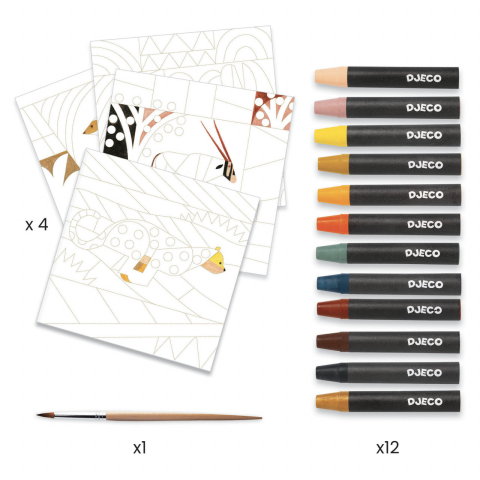 Inspired by Paul Klee, pictura In desert, Djeco, 6-7 ani + [2]
