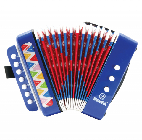 Jucarii copii 8-9 ani - Instrument muzical acordeon albastru