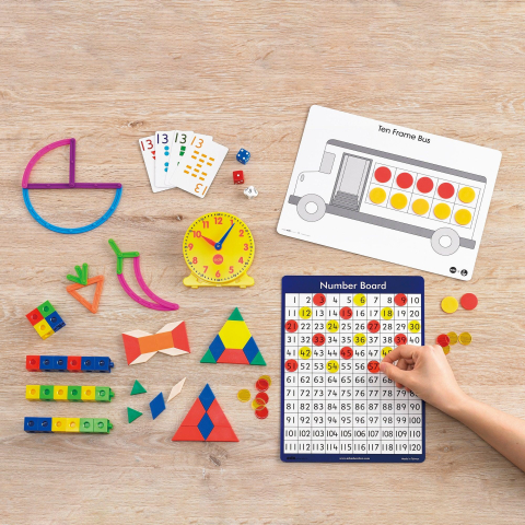 Jucarii si jocuri copii - Invat matematica acasa - kit educativ 6-7 ani