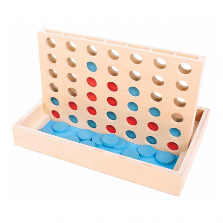 Jucarii baieti - Joc 4 pe un rand, BIGJIGS Toys, 2-3 ani +