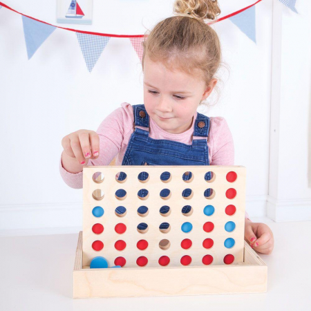 Joc 4 pe un rand, BIGJIGS Toys, 2-3 ani + [6]