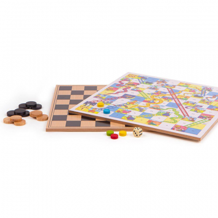 Joc clasic 4 in 1, BIGJIGS Toys, 2-3 ani + [1]