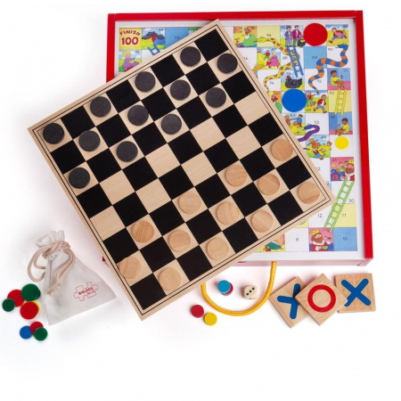 Joc clasic 4 in 1, BIGJIGS Toys, 2-3 ani + [2]