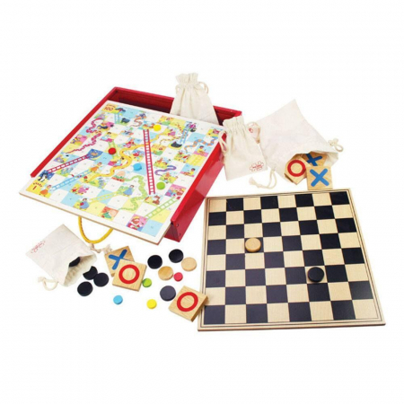 Vârsta - Joc clasic 4 in 1, BIGJIGS Toys, 2-3 ani +