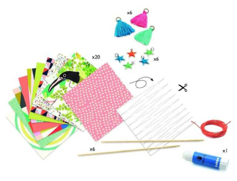 Joc creativ Atelier DIY de confectionat bratari cu margele din hartie, culori Pop [2]