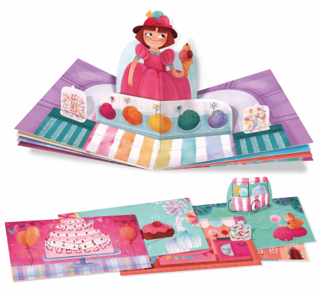 Joc creativ: Creeaza prima carte Pop-Up: Dulciuri, Ludattica, +5 ani [1]