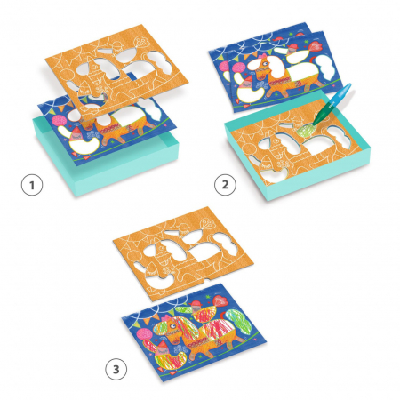 Joc creativ de desenat pentru cei mici, Djeco, 18 luni+ [2]