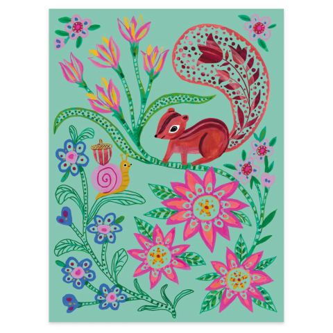 Joc creativ de razuit Animale din gradina, Djeco, 6-7 ani + [3]