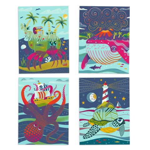 Joc creativ de razuit, Fauna marina [1]