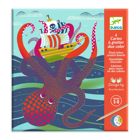 Jucarii copii 8-9 ani - Joc creativ de razuit, Fauna marina