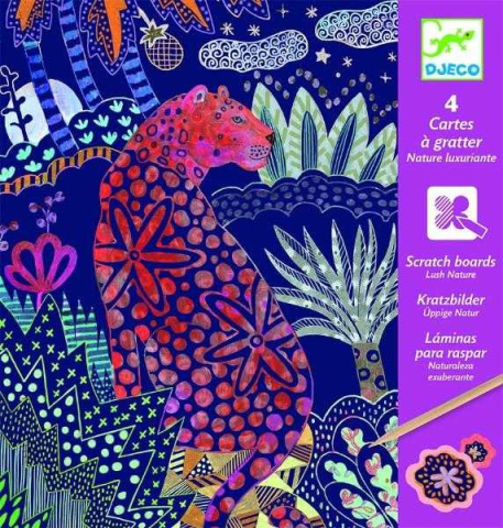 Vârsta - Joc creativ de razuit natura, Djeco, 6-7 ani +
