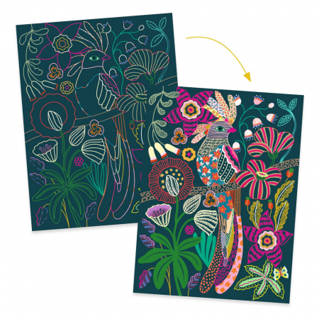 Joc creativ de razuit Rococo, Djeco, 7-12 ani [1]