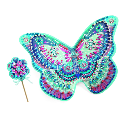 Jucarii copii 8-9 ani - Joc creativ DIY Aripi si bagheta fermecata, Djeco, 5 ani+