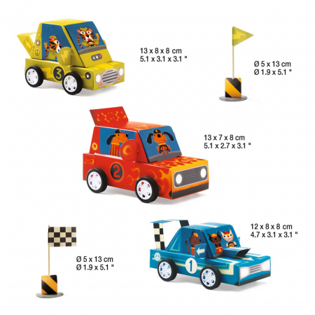Joc creativ DIY Grand Prix, Djeco, 5 ani+ [4]
