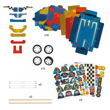 Joc creativ DIY Grand Prix, Djeco, 5 ani+ [2]