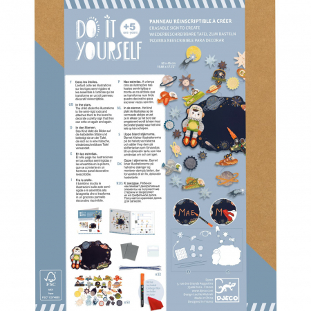 Joc creativ DIY Printre stele, Djeco, 5 ani+ [3]