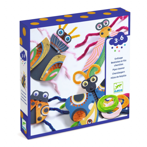 Jucarii copii 2-3 ani - Joc creativ Insecte, Djeco, 3 - 6 ani
