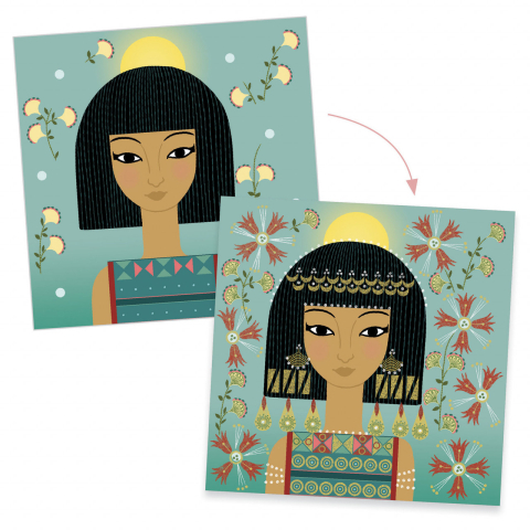 Joc creativ Modele si decoratiuni, Djeco, 7-12 ani [3]
