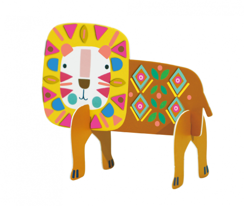 Joc creativ Stick N Play cu scene 3D si stickere repozitionabile - Animale Safari [8]