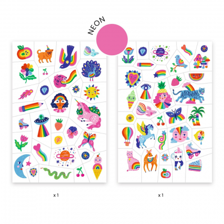 Joc creativ Tatuaje Djeco Curcubee, 2-3 ani + [2]