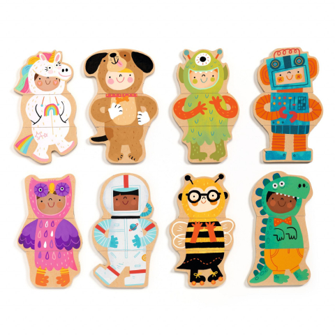 Joc cu magneti Djeco Animale costumate, 0-1 ani + [1]