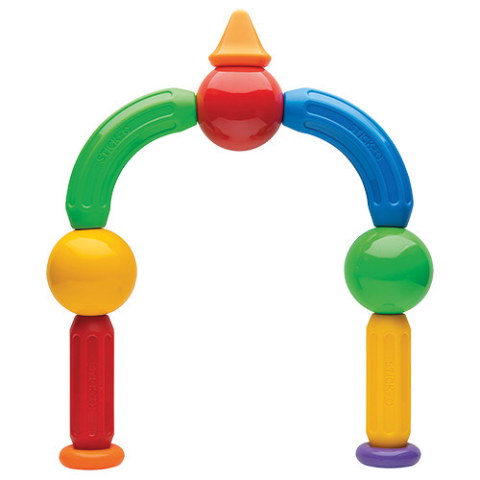 Joc cu magneti Stick-O, Set de baza cu 20 piese, Clicstoys, 2-3 ani + [1]