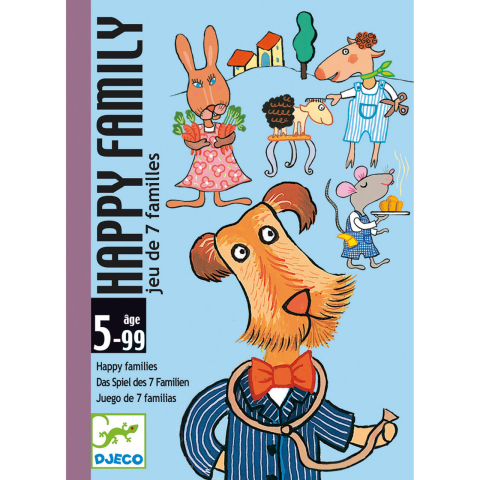 Joc de carti Djeco Happy family, 2-3 ani + [1]