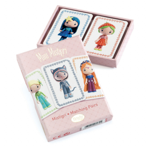 Jucarii copii 4-5 ani - Joc de carti Djeco Mini Mistigri, printesele Tinyly, 4-5 ani +
