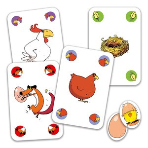 Joc de carti Djeco Piou Piou, 2-3 ani + [3]