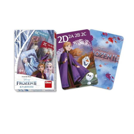 Jucarii copii 4-5 ani - Joc de carti Quartet - Frozen II, Dino, 4-5 ani +