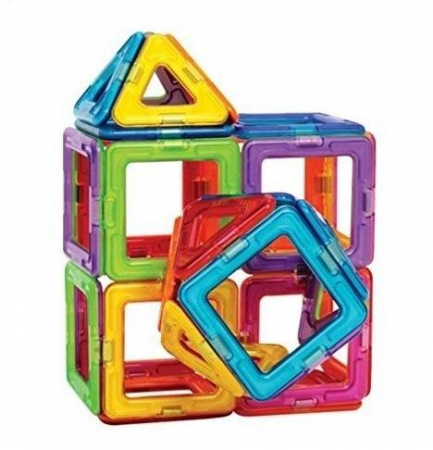 Joc de constructie magnetic - 45 piese, MAGPLAYER, 2-3 ani + [2]