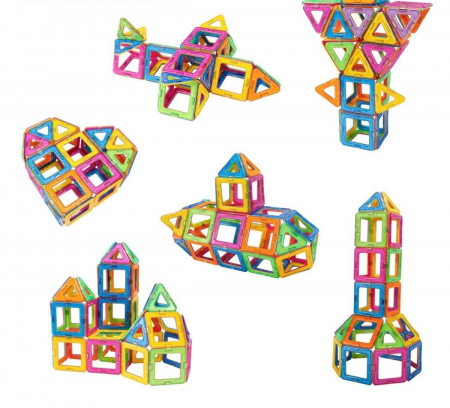 Joc de constructie magnetic - 45 piese, MAGPLAYER, 2-3 ani + [1]