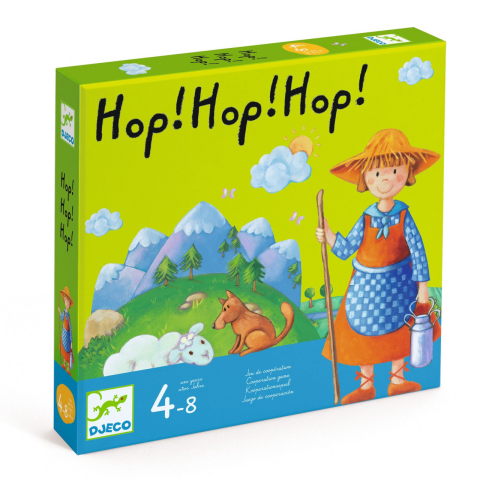Vârsta - Joc de cooperare Hop hop hop!, Djeco, 2-3 ani +
