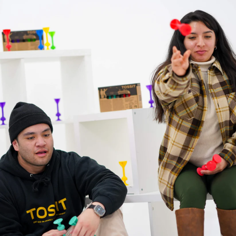 Joc de Darts cu Ventuze, Tossit, set de 7, mov-verde [5]