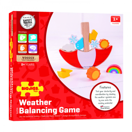 Joc de echilibru - Balanta meteo, BIGJIGS Toys, 2-3 ani + [3]