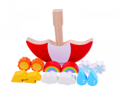 Joc de echilibru - Balanta meteo, BIGJIGS Toys, 2-3 ani + [1]
