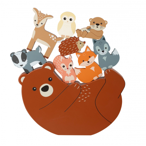 Jucarii copii 1-2 ani - Joc de echilibru cu animale, Orange Tree Toys