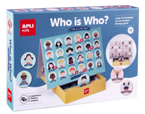 Vârsta - Joc de familie 2 in 1 Cine sunt eu, cu tablă reversibilă , 48 de piese, Apli Kids, +5 ani