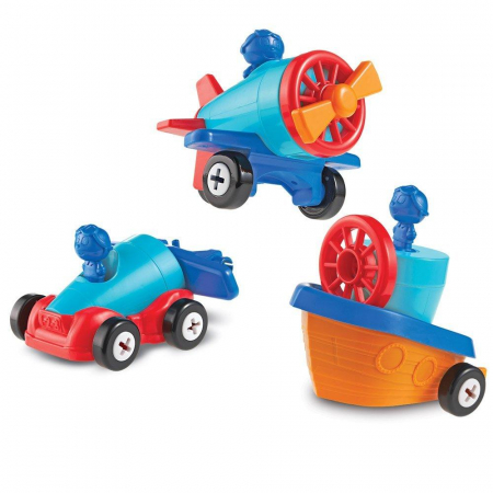 Cadouri copii - Joc de indemanare - 1, 2, 3 Hai sa construim, Learning Resources, 2-3 ani +