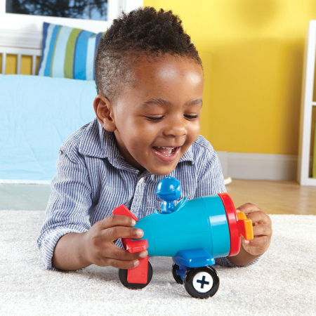 Joc de indemanare - 1, 2, 3 Hai sa construim, Learning Resources, 2-3 ani + [6]