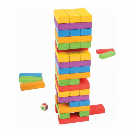 Cadouri copii - Joc de indemanare -Turnuletul instabil, BIGJIGS Toys, 2-3 ani +