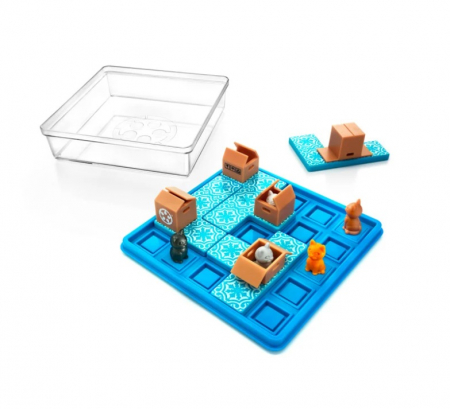 Smart Games - Cats and Boxes, joc de logica cu 60 de provocari, 7+ ani [1]