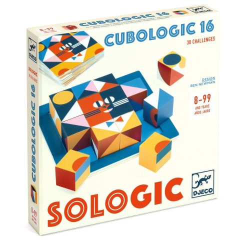 Jucarii copii 8-9 ani - Joc de logica Cubologic 16 Djeco, 6-7 ani +