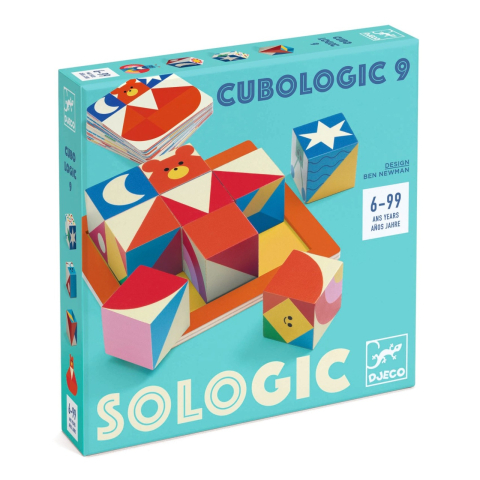 Jucarii copii 8-9 ani - Joc de logica Cubologic 9 Djeco, 6-7 ani +