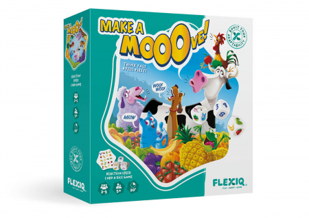 Jucarii si jocuri copii - Joc de familie, Make a Mooove!, FlexiQ, 5 ani+