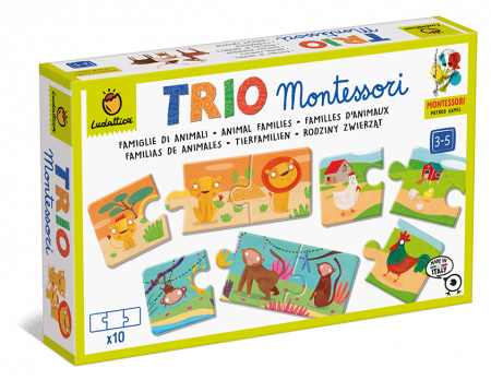Joc de logica Montessori - Familii de Animale, Ludattica, 3 - 5 ani [0]