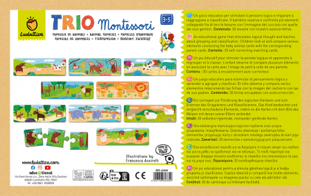 Joc de logica Montessori - Familii de Animale, Ludattica, 3 - 5 ani [2]