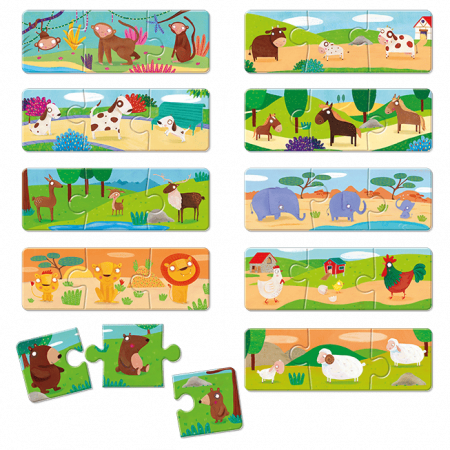 Joc de logica Montessori - Familii de Animale, Ludattica, 3 - 5 ani [3]