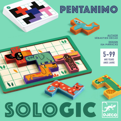 Jucarii copii 12+ ani - Joc de logica Pentanimo Djeco, 4-5 ani +