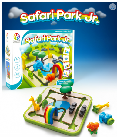 Smart Games - Safari Park Jr., joc de logica cu 60 de provocari, 3+ ani [3]